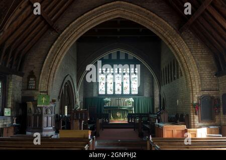 St. Chad`s Church, Hopwas, Staffordshire, England, UK Stock Photo